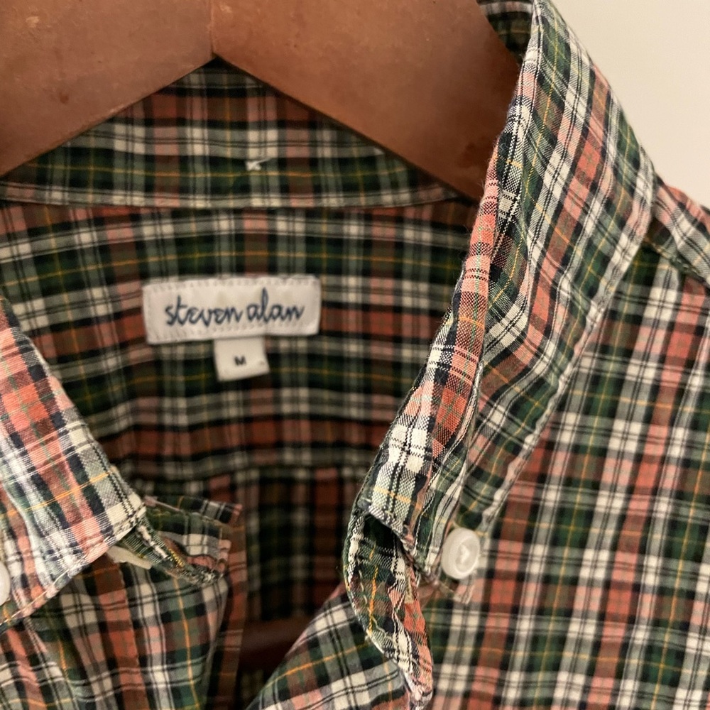 Steven Alan Deadstock Tartan Button-Up - Medium - image 2